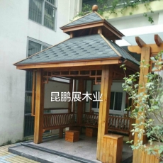 保安小学双层四角凉亭