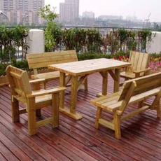 防腐木花园桌椅